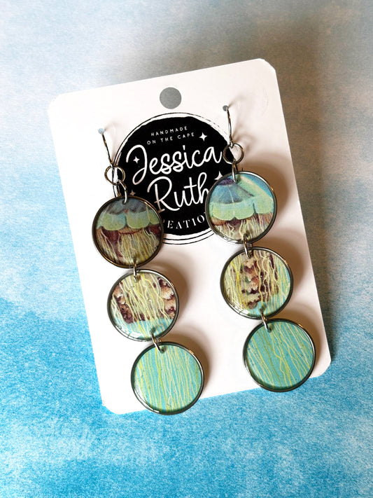 Abstract Jellyfish Triple Dangle