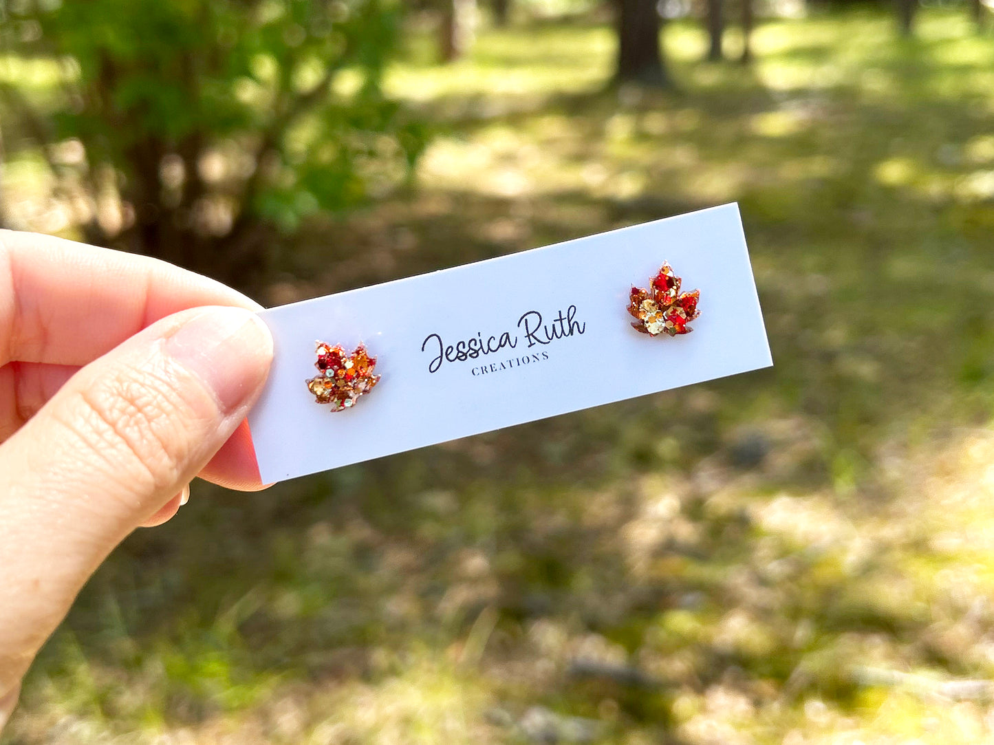 Fall Leaf Studs