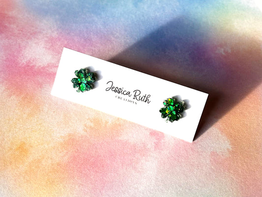 Four Leaf Clover Stud Earrings