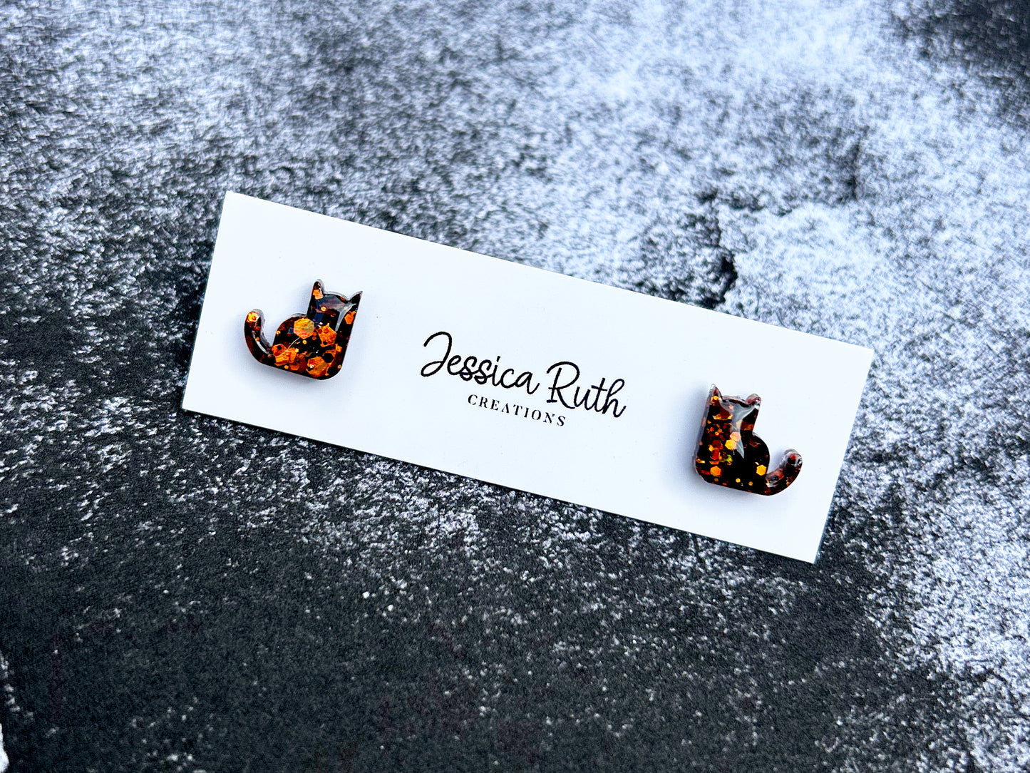 Cat Stud Earrings - Halloween Edition!