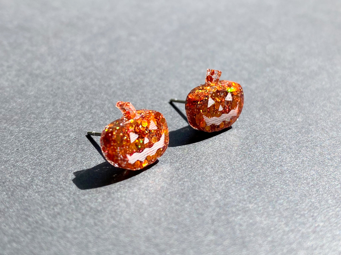 Cute Fall & Halloween Pumpkin Stud Earrings