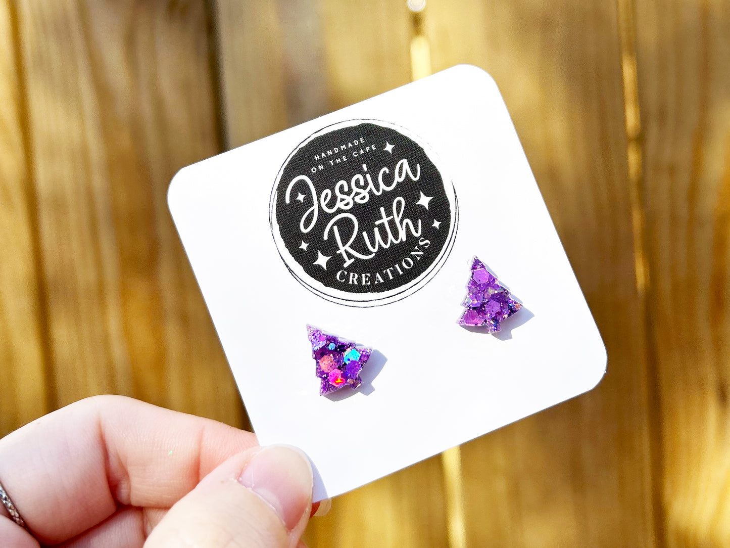 Purple Tree Studs