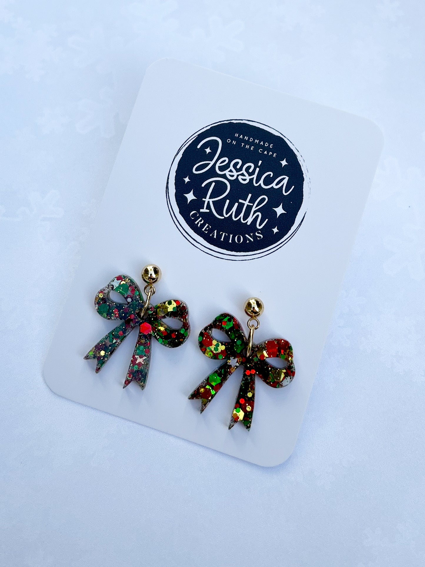 Fun holiday bow dangles