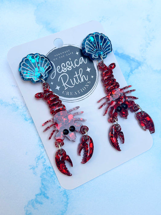 Lobster Dangle Earrings