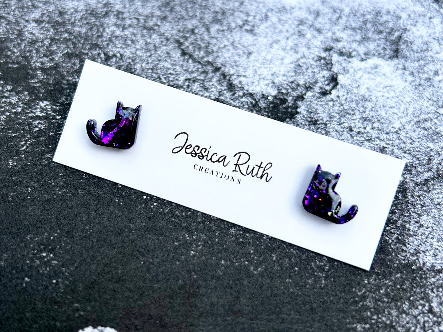 Cat Stud Earrings - Halloween Edition!