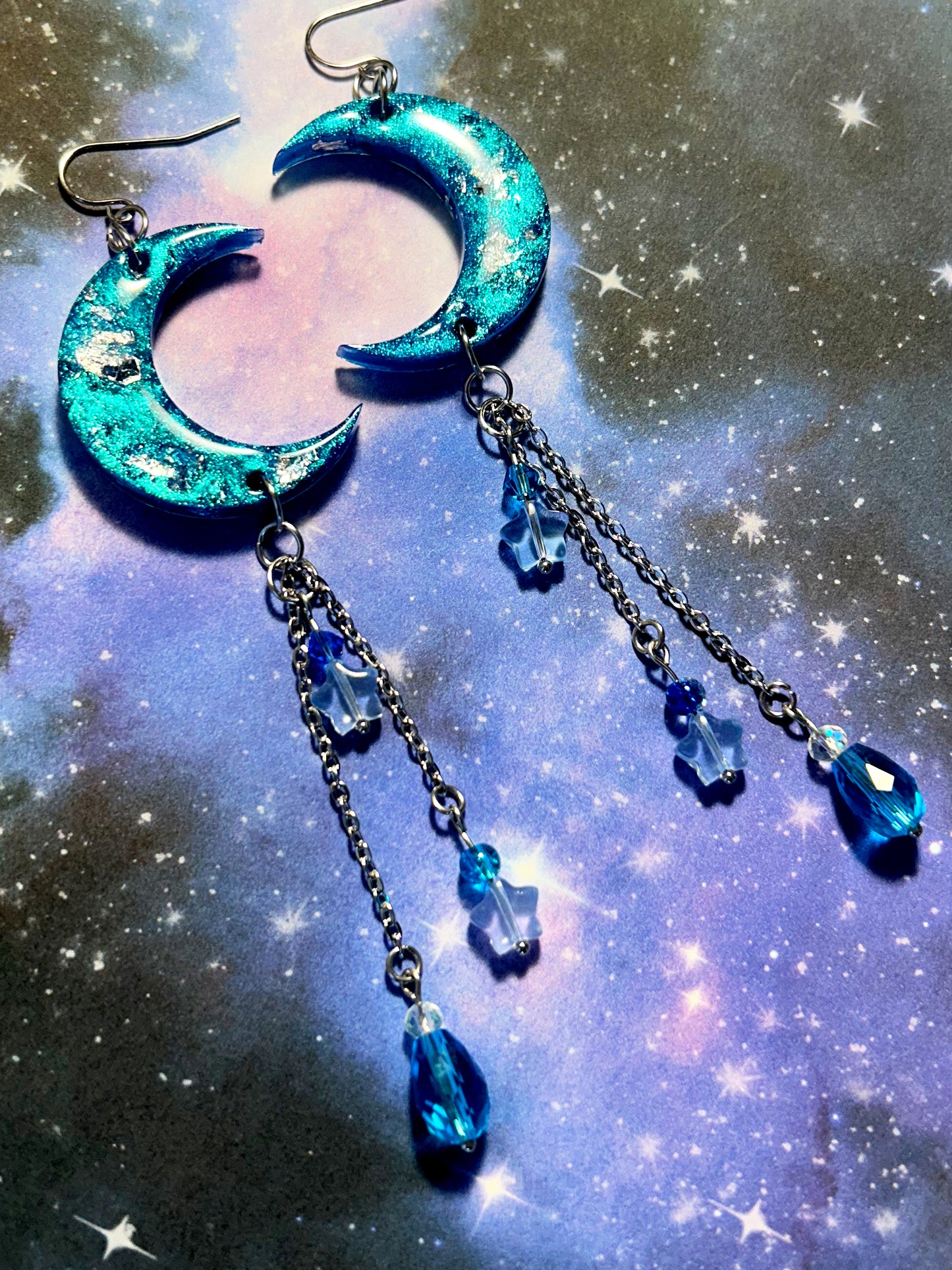 Celestial Stargazer Dangle Earrings