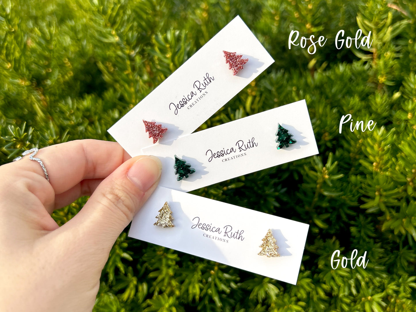 Little Christmas Tree Studs