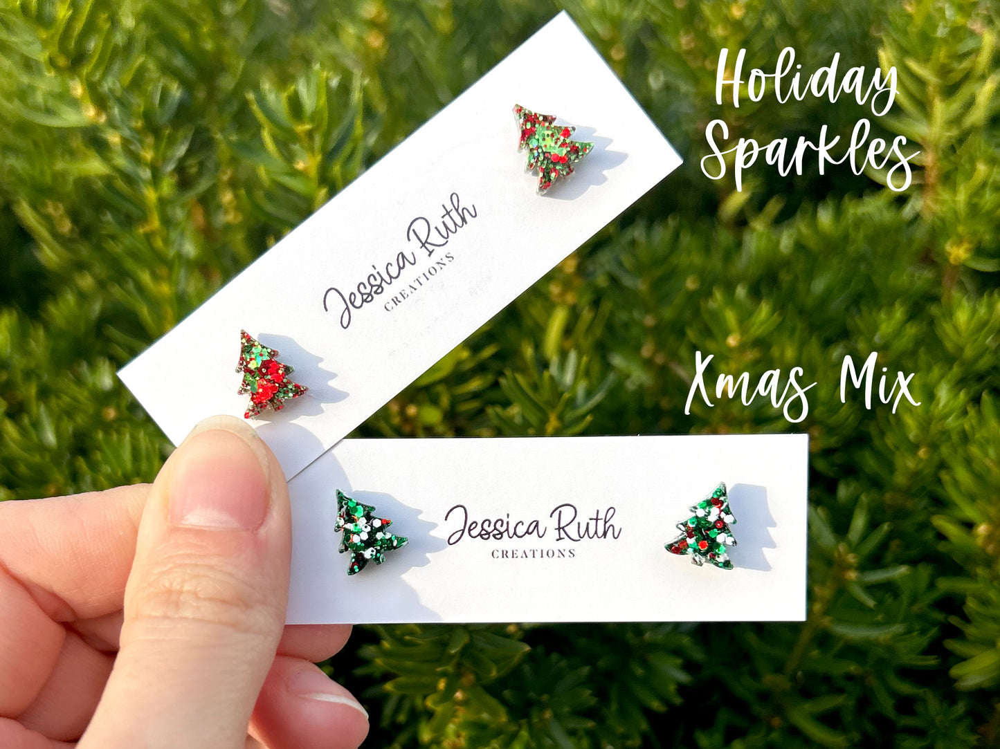 Little Christmas Tree Studs