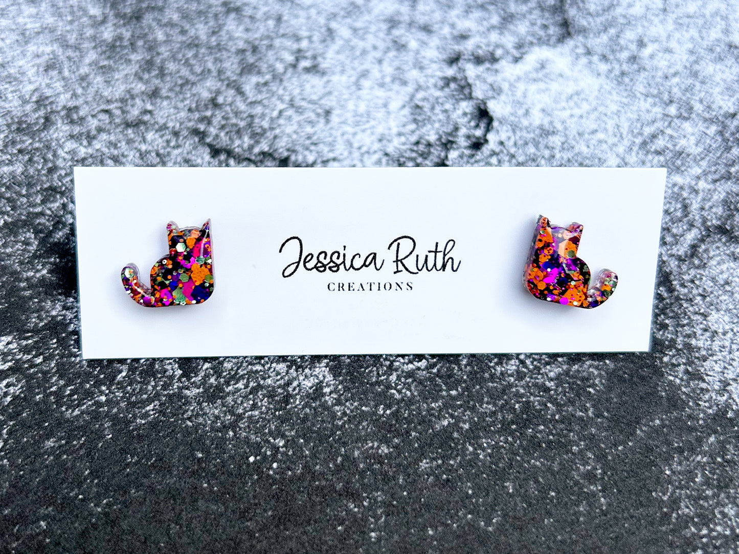 Cat Stud Earrings - Halloween Edition!