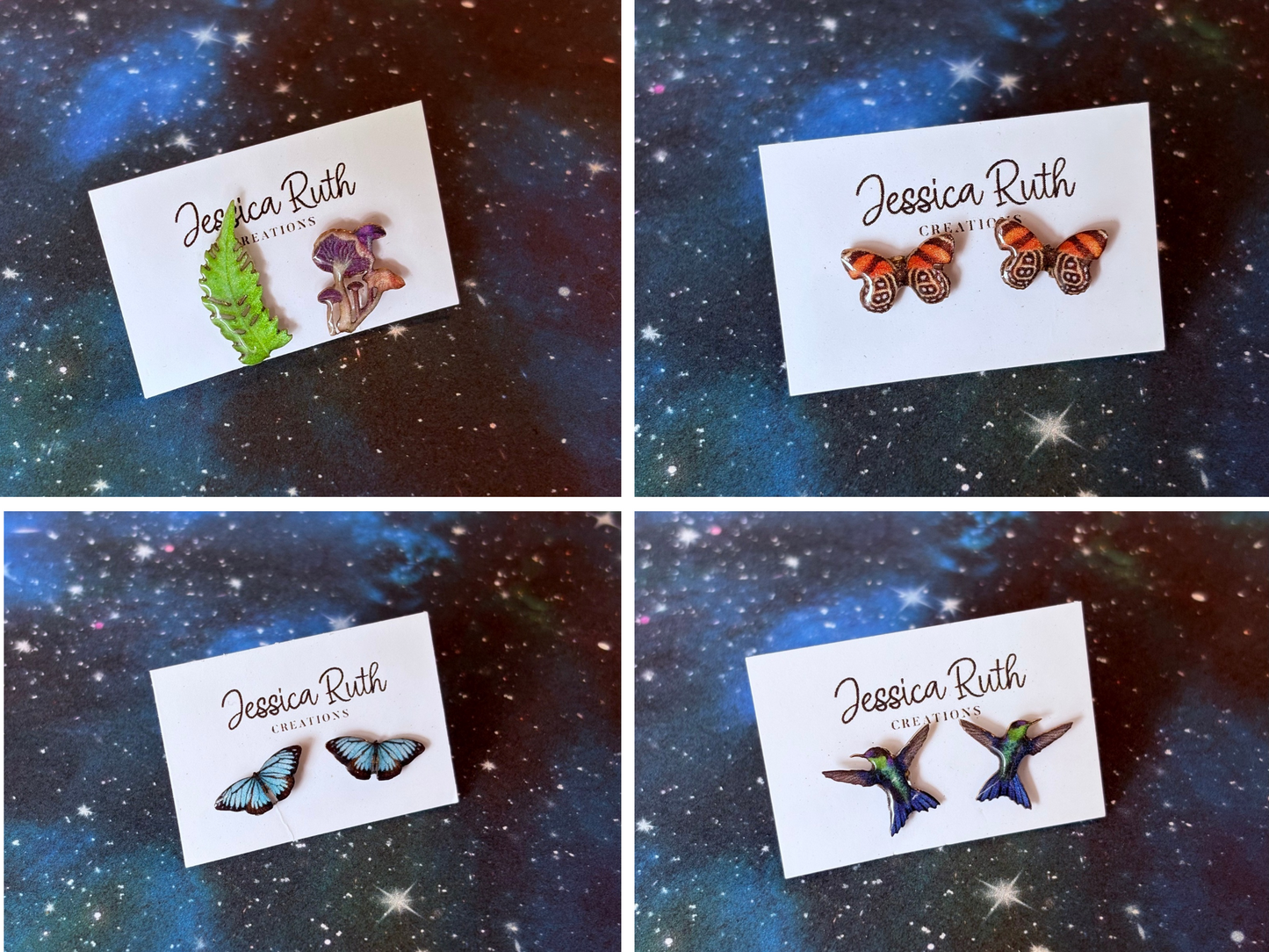 Magical Paper Creatures Resin Studs