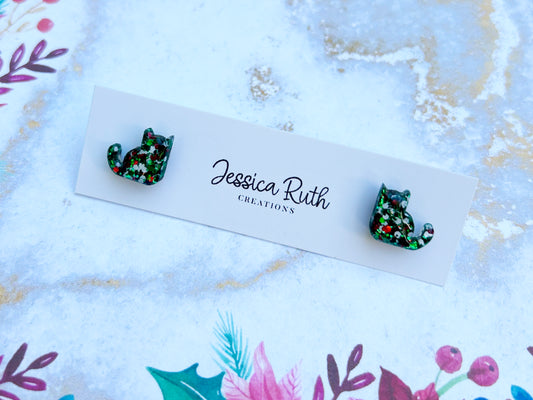 Christmas Holiday Edition Cat Studs