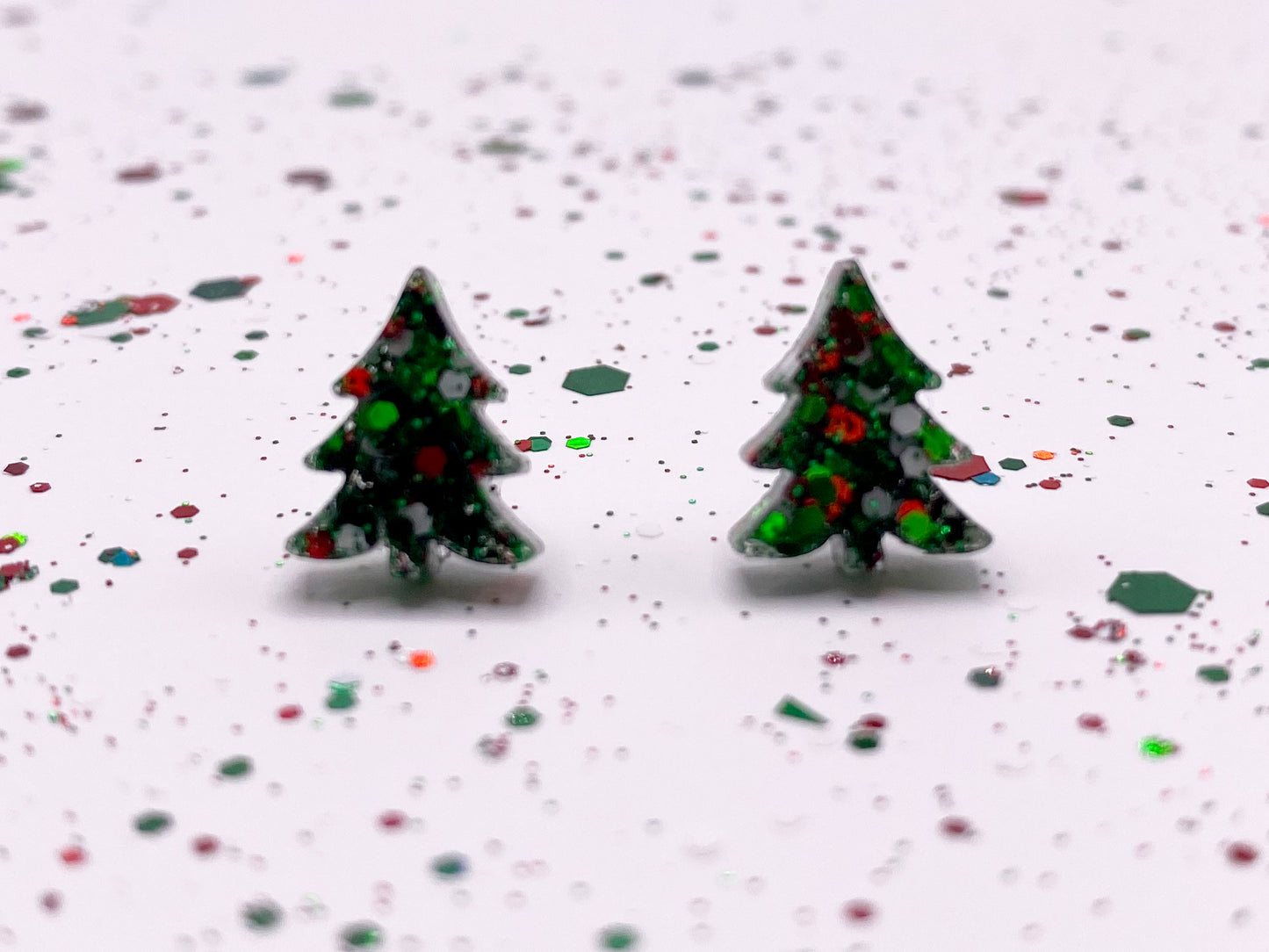 Little Christmas Tree Studs