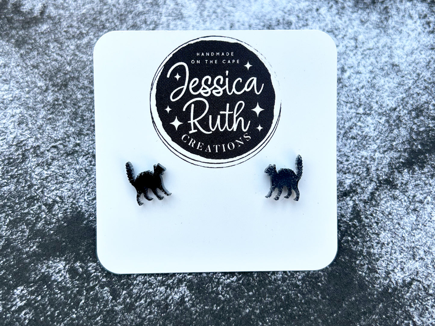 Little Spooky Cat Stud Earrings