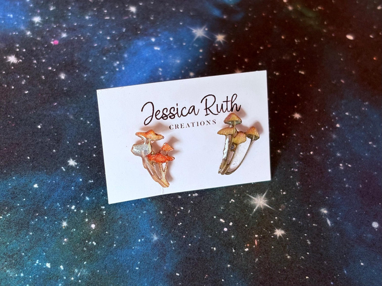 Handmade Magical Paper Creatures Resin Studs