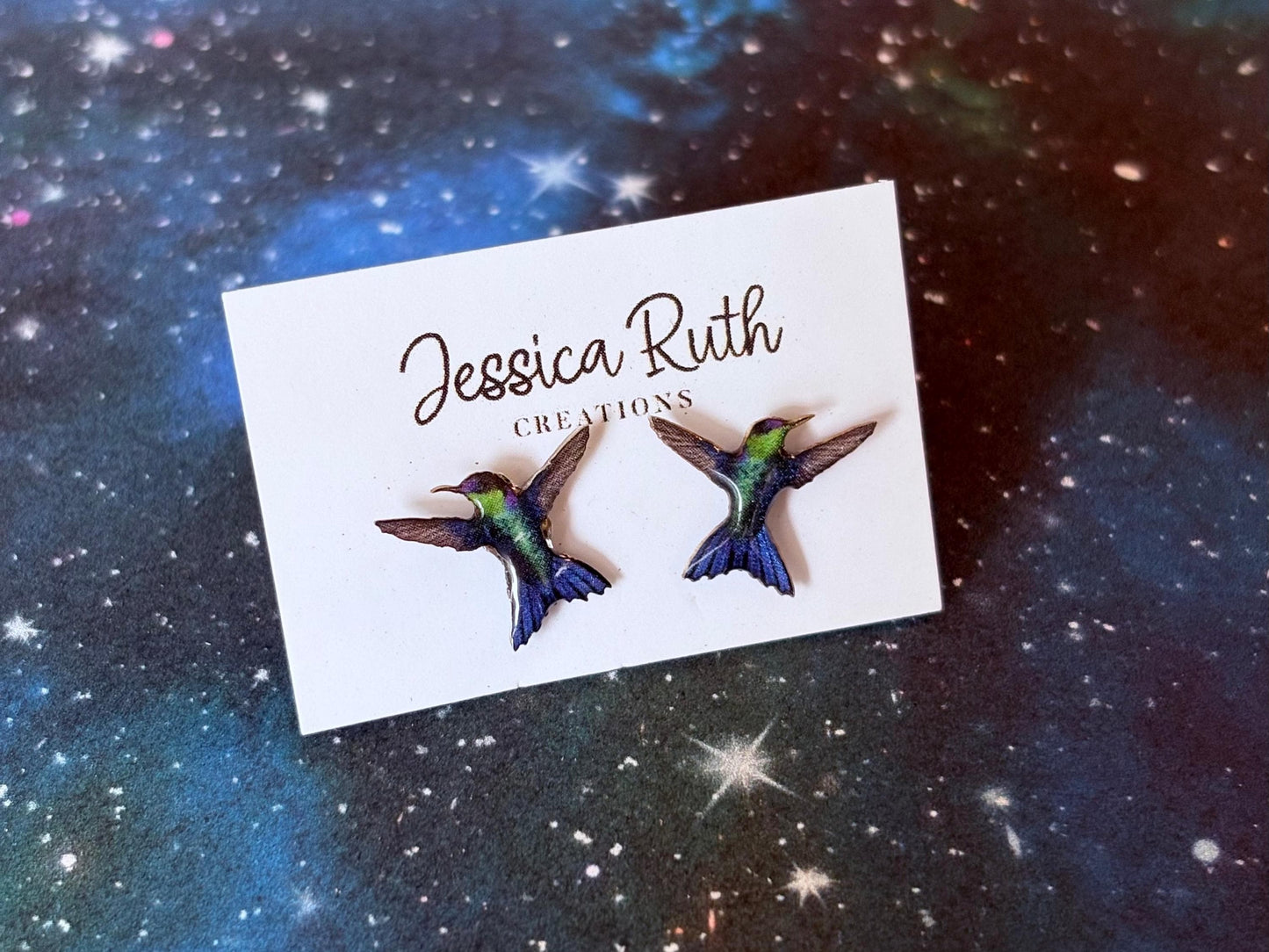 Handmade Magical Paper Creatures Resin Studs