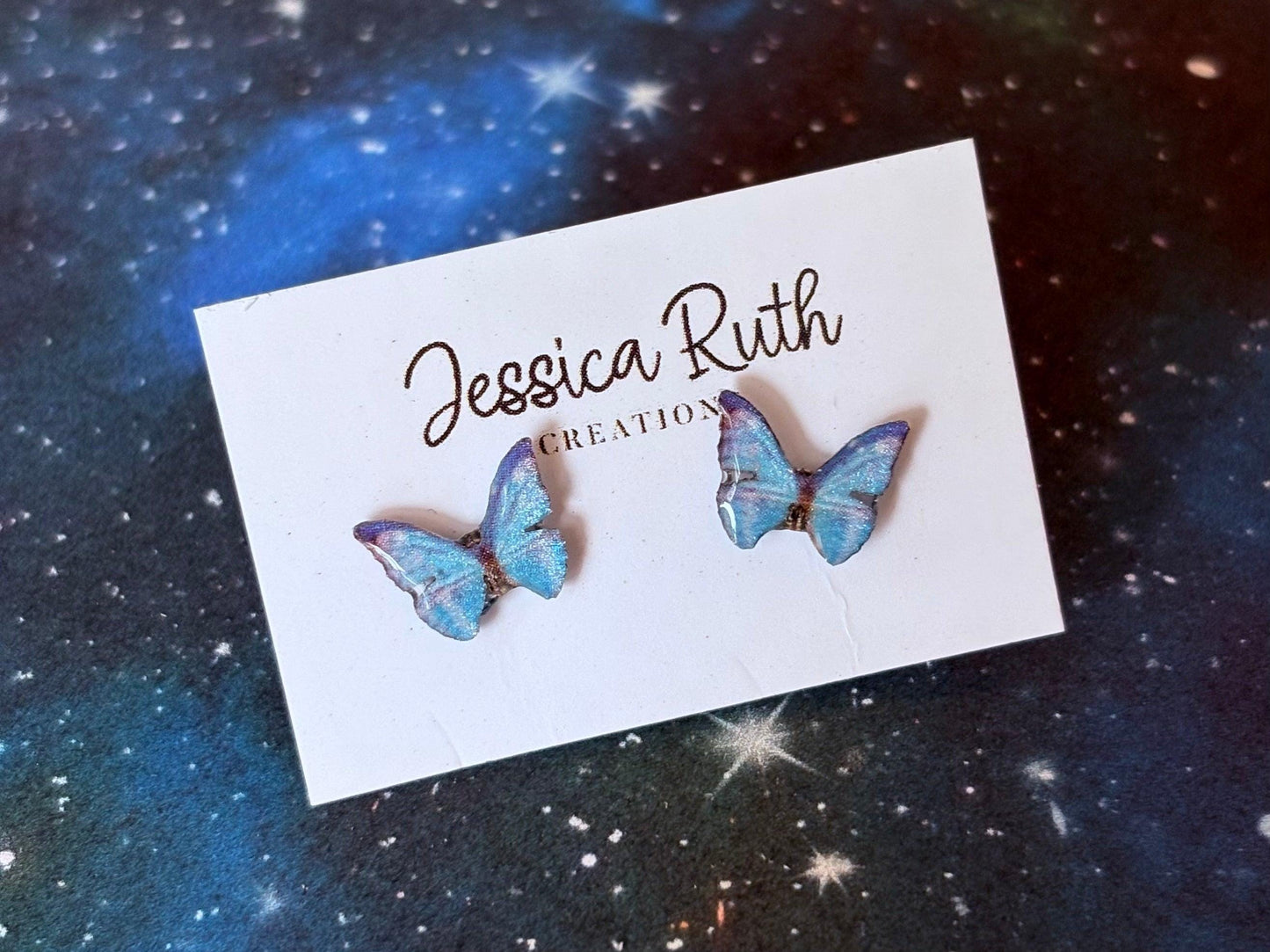 Handmade Magical Paper Creatures Resin Studs