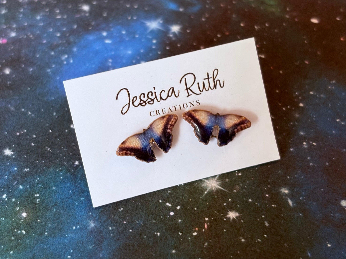 Handmade Magical Paper Creatures Resin Studs