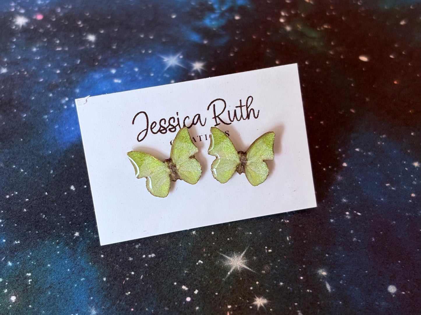 Handmade Magical Paper Creatures Resin Studs