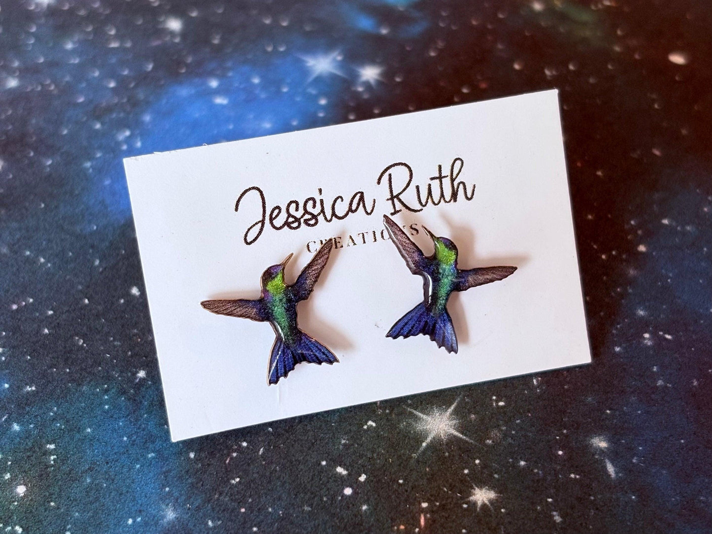 Handmade Magical Paper Creatures Resin Studs