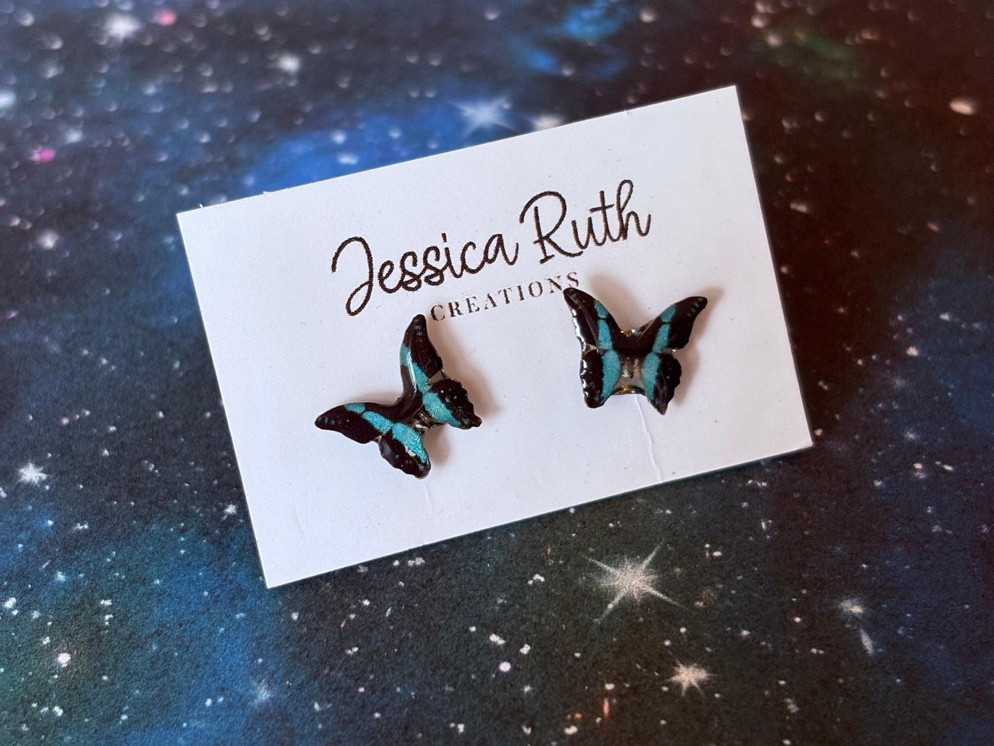 Handmade Magical Paper Creatures Resin Studs