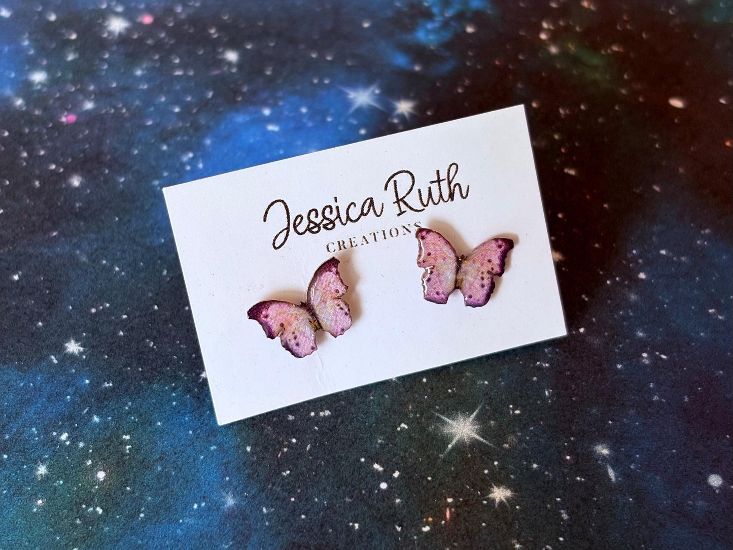 Handmade Magical Paper Creatures Resin Studs