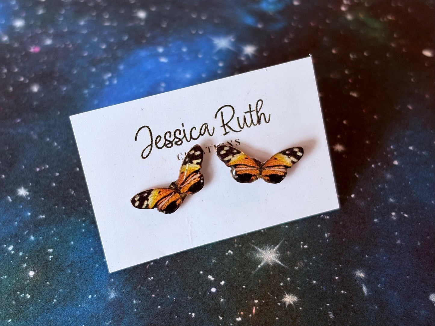 Handmade Magical Paper Creatures Resin Studs
