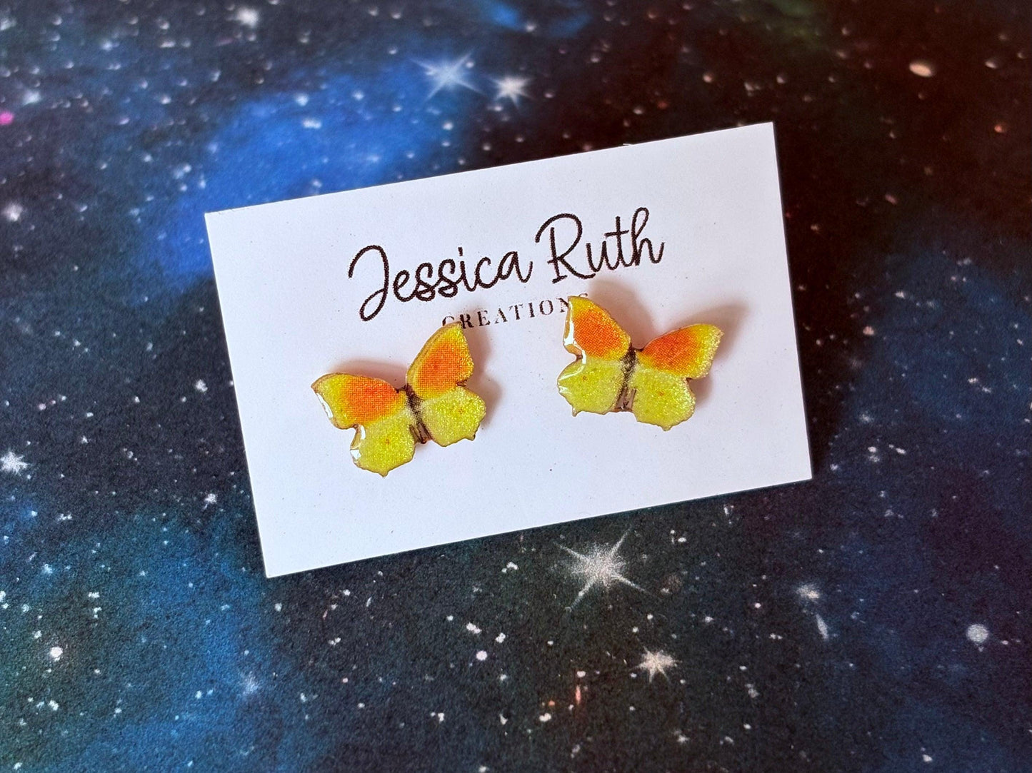 Handmade Magical Paper Creatures Resin Studs