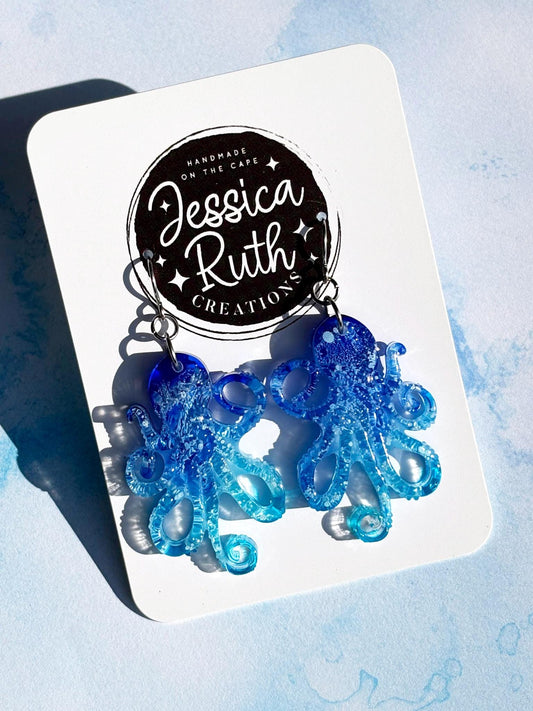 Beachy Octopus Dangle Earrings
