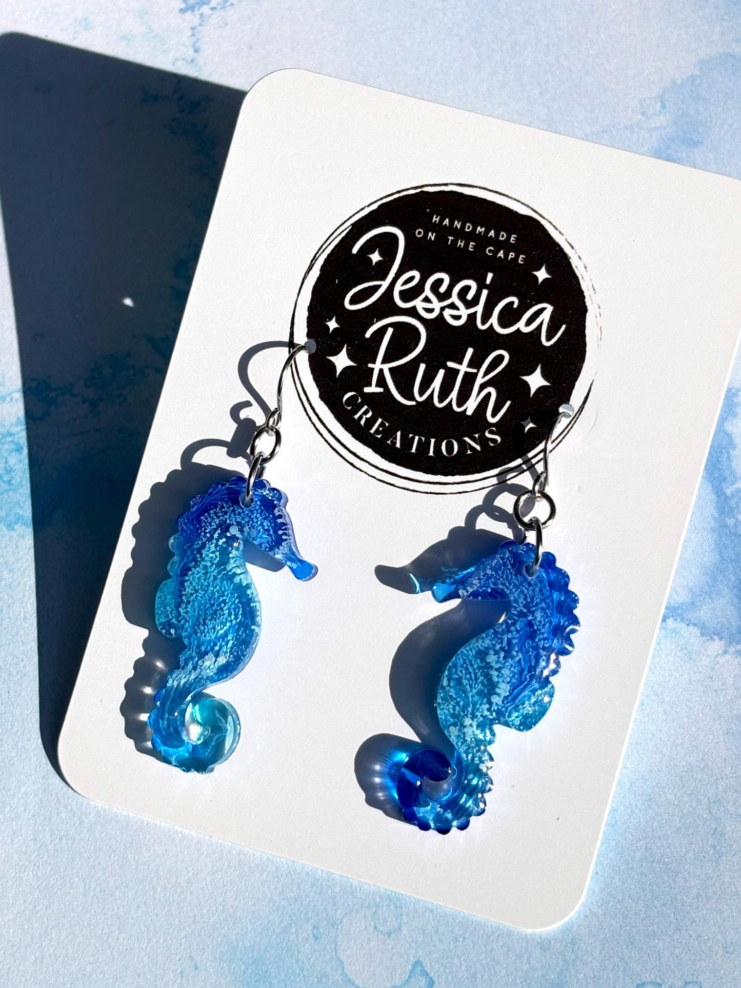 Beachy Seahorse Dangle Earrings