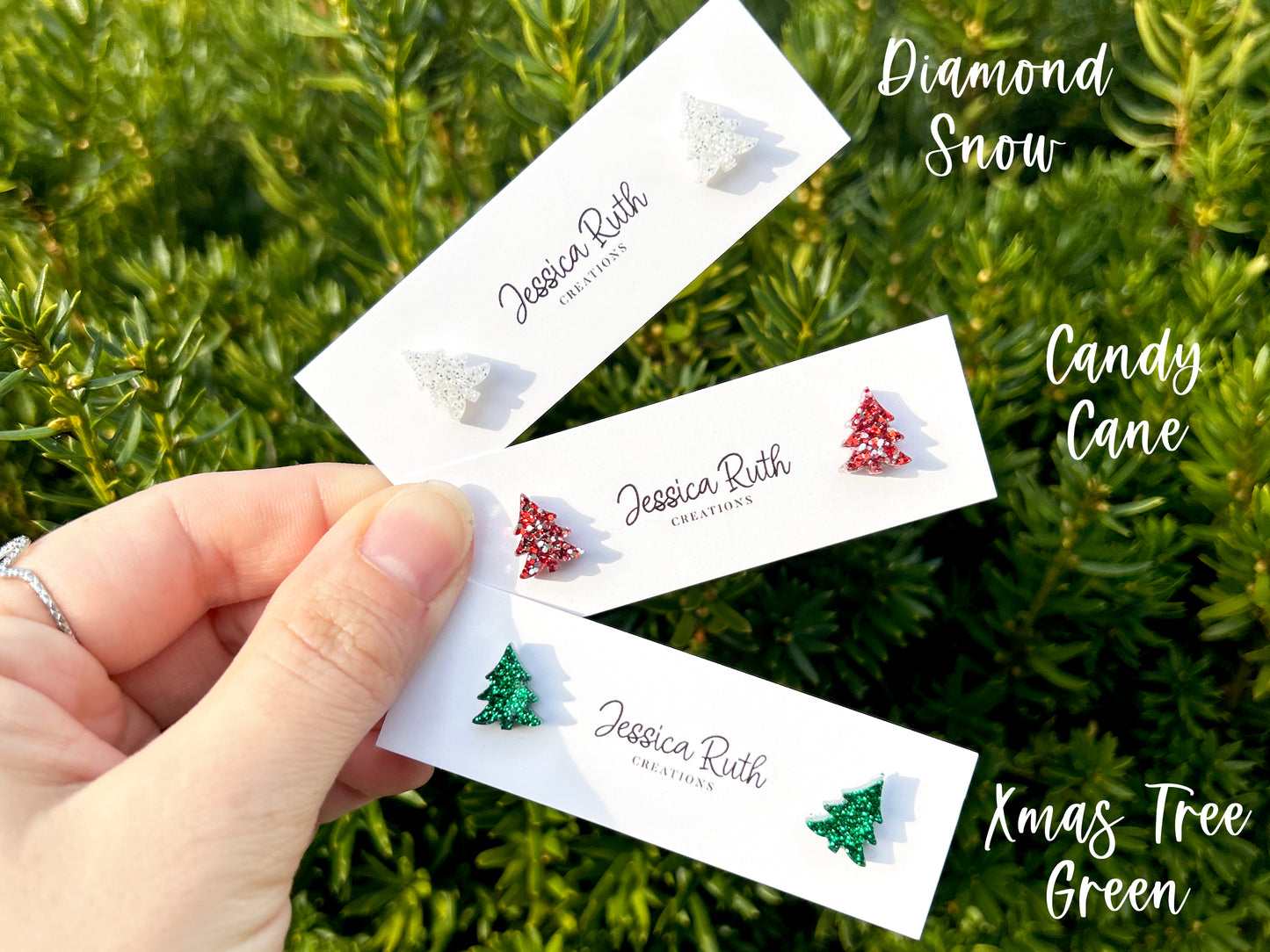 Little Christmas Tree Studs
