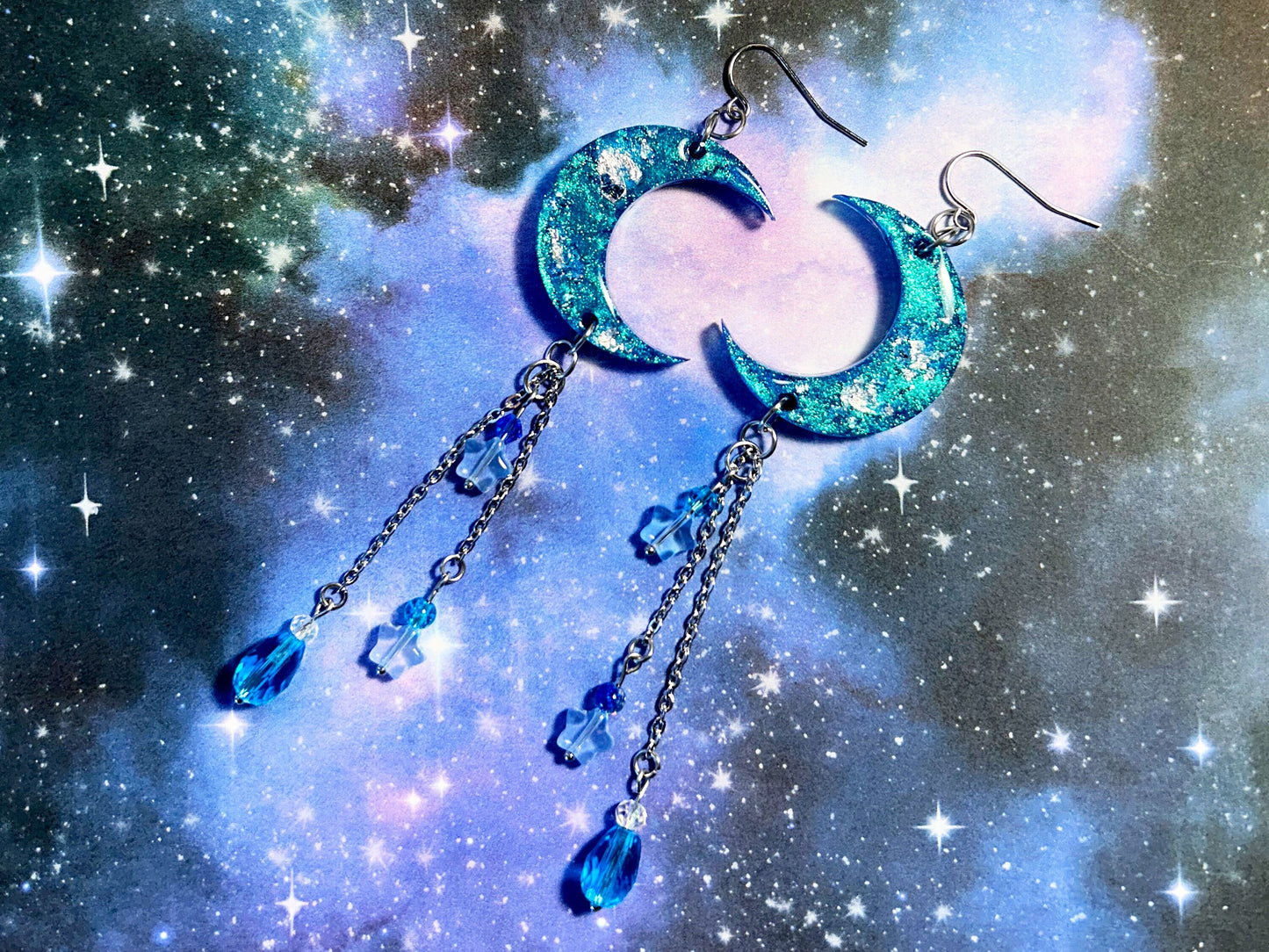 Celestial Stargazer Dangle Earrings