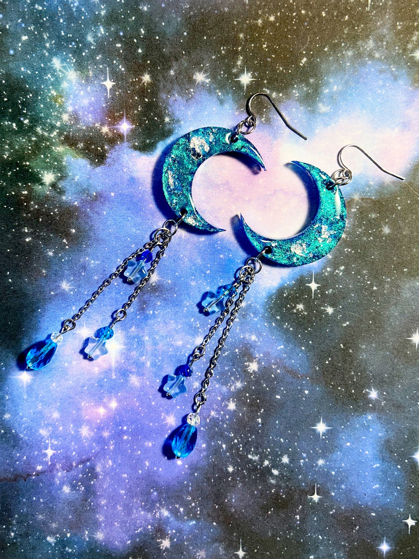Celestial Stargazer Dangle Earrings